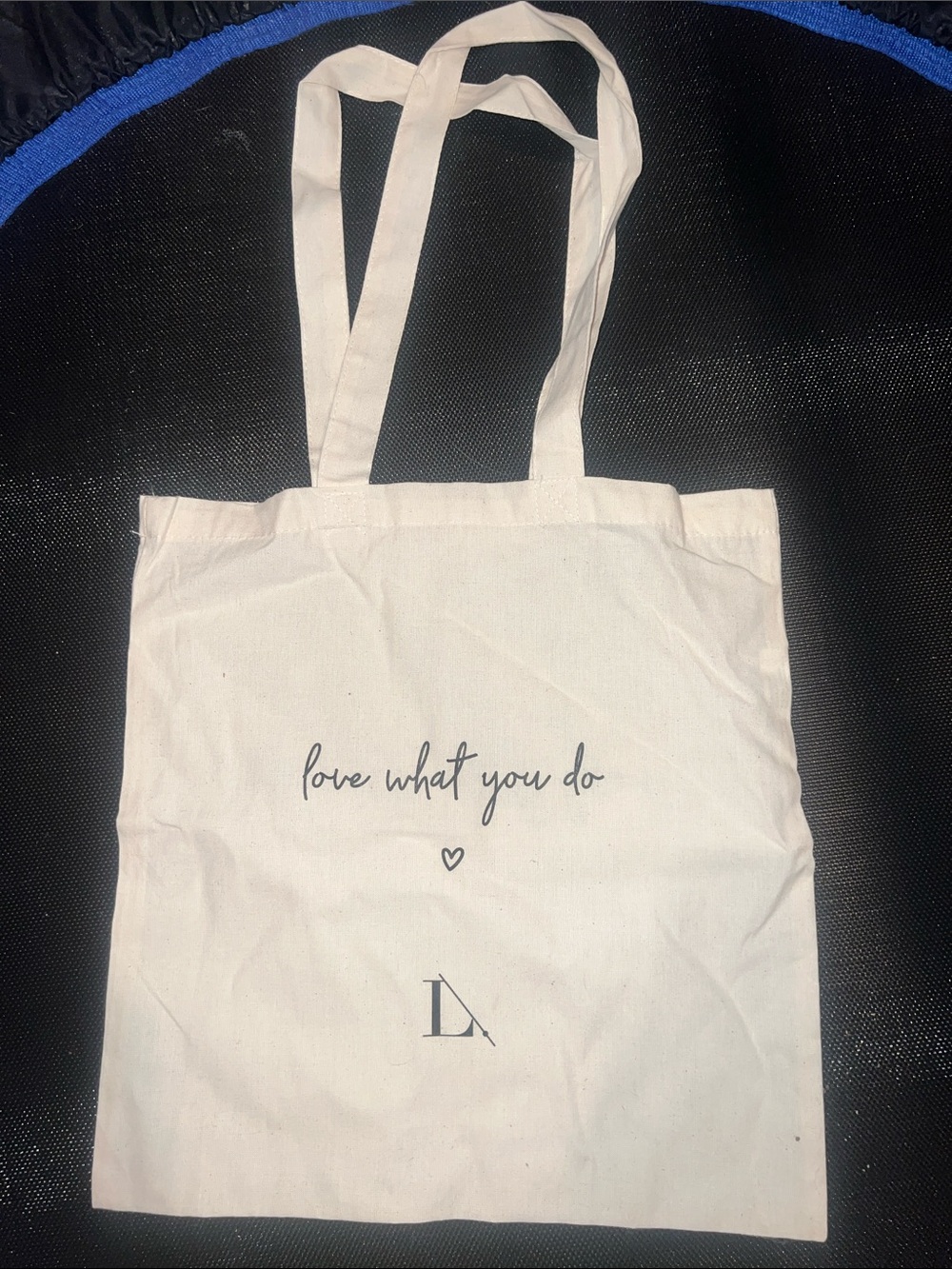 New! Limelife by Alcone- Canvas Tote Bag - Cream "Love What You Do"